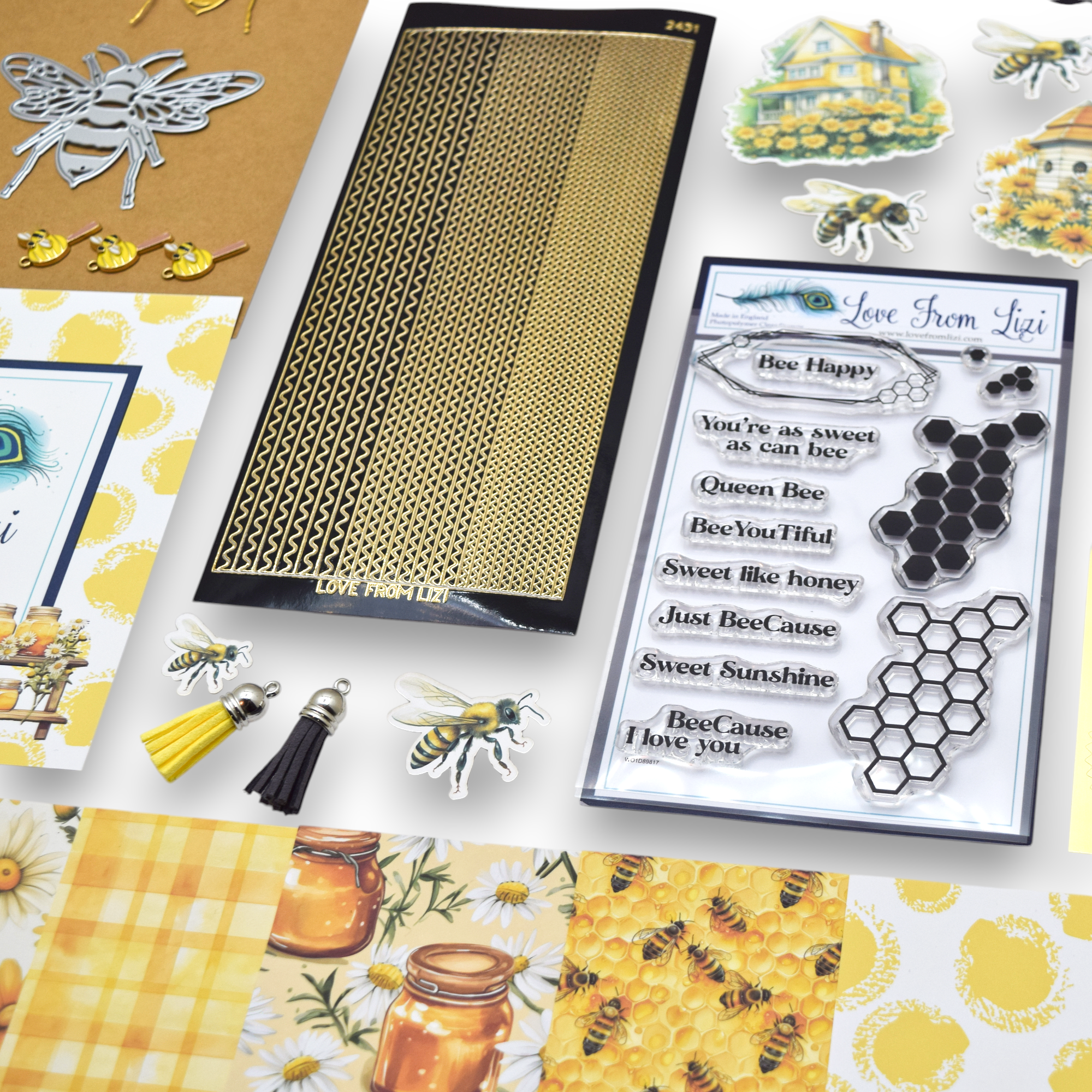 LFL July 25 Card Kit - Bee Happy